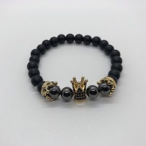 Gold TriCrown bracelet